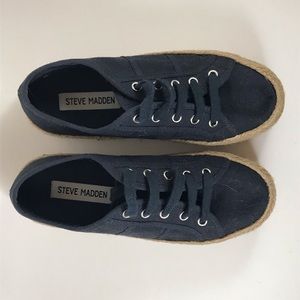 Steve Madden Navy Espadrille Size 5